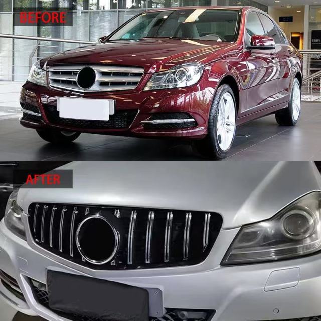 Original Equipment Replacement Installation for 2009-2014 Mercedes-Benz C-Class W204 GT Style Grille with ABS Material,Kaquanfei,Original Equipment Replacement Installation for 2009-2014 Mercedes-Benz C-Class W204 GT Style Grille with ABS Material