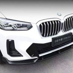 Front bumper lip for BMW X3 G01 (22-24 models) Sports Line, 3-piece, ABS material,Kaquanfei,Front bumper lip for BMW X3 G01 (22-24 models) Sports Line, 3-piece, ABS material