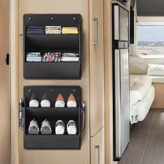 Cross-border RV wall-mounted storage rack, organizing bag, RV shoe rack, double-layer RV shoe organizer for wholesale,Kaquanfei,Cross-border RV wall-mounted storage rack