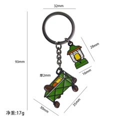 Camping Gear Metal SmallTent RV Outdoor Keychain,Kaquanfei,Tent RV Outdoor Key chain