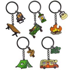 Camping Gear Metal SmallTent RV Outdoor Keychain,Kaquanfei,Tent RV Outdoor Key chain