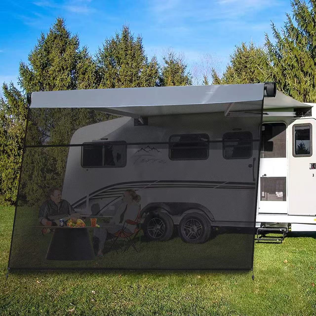 Australia RV sunshade flame retardant with high color fastness and resistant to fading,Kaquanfei,Australia RV sunshade flame retardant
