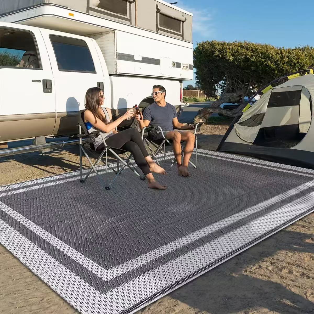 Double-sided PP Picnic  RV caravans Mat Outdoor Camping Quick-drying Moisture-proof Mat,Kaquanfei,Picnic  RV caravans Mat Outdoor Camping