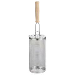 lindrical Rotating BBQ Grill with Wooden Handle, Stainless Steel Portable Rolling Outdoor Camping Grilling Grid,Kaquanfei,lindrical Rotating BBQ Grill with Wooden Handle,