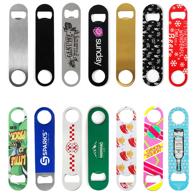 Black Custom Mini Stainless Steel Blank logo Printed Beer Opener Bottle Opener bar Blade,Kaquanfei,CUSTOM LOGO Printed Beer Opener Bottle Opener bar Blade