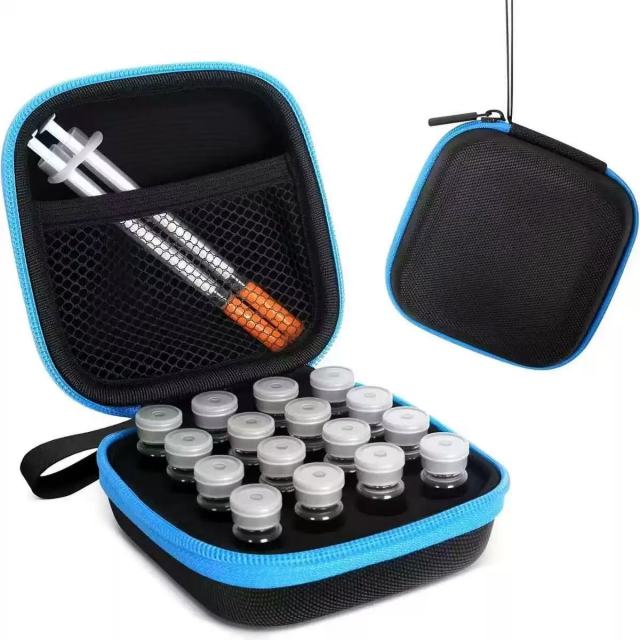 1ml/3ml insulin bottle storage bag, 16-63 compartments 3ml U-100 insulin protection box,Kaquanfei,1ml/3ml insulin bottle storage bag, 16-63 compartments 3ml U-100 insulin protection box