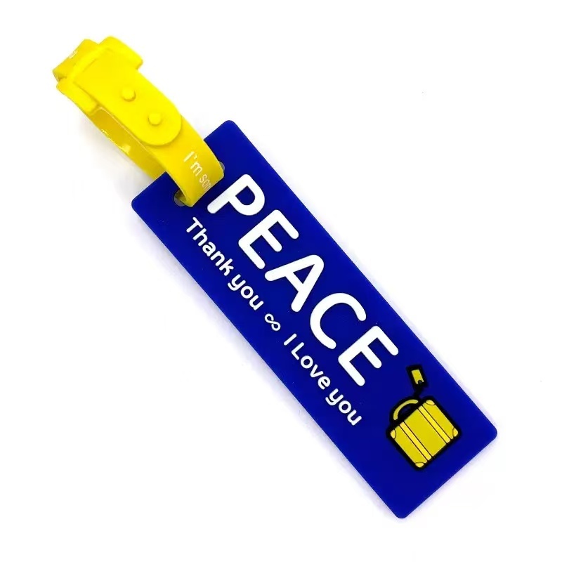 3D Resin Letter一体PVC Luggage Tag 2D Soft Gel Mini Travel Boarding Tag Customization,Kaquanfei,3D Soft Gel Mini Travel Boarding Tag Customization
