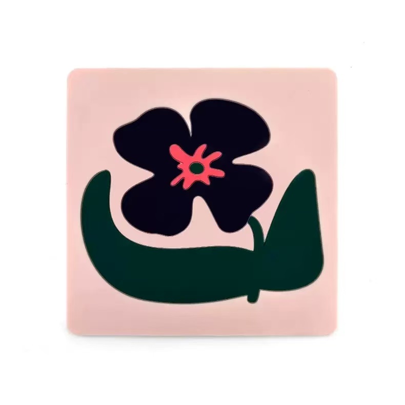 Custom Multi-color Wheel PVC Resin Cup Coasters Soft Rubber Heat Insulating Pads,Kaquanfei,Custom Multi-color Wheel PVC Resin Cup Coasters
