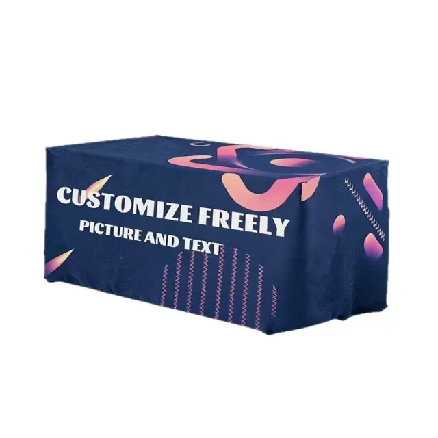 Promotion Custom 4ft/6ft/8ft Table Cloths Fitted Table Cover Dye Sublimation 8ft Stretched Tablecloth Trade Show Table Covers,Kaquanfei,4ft/6ft/8ft Stretched Tablecloth Trade Show Table Covers
