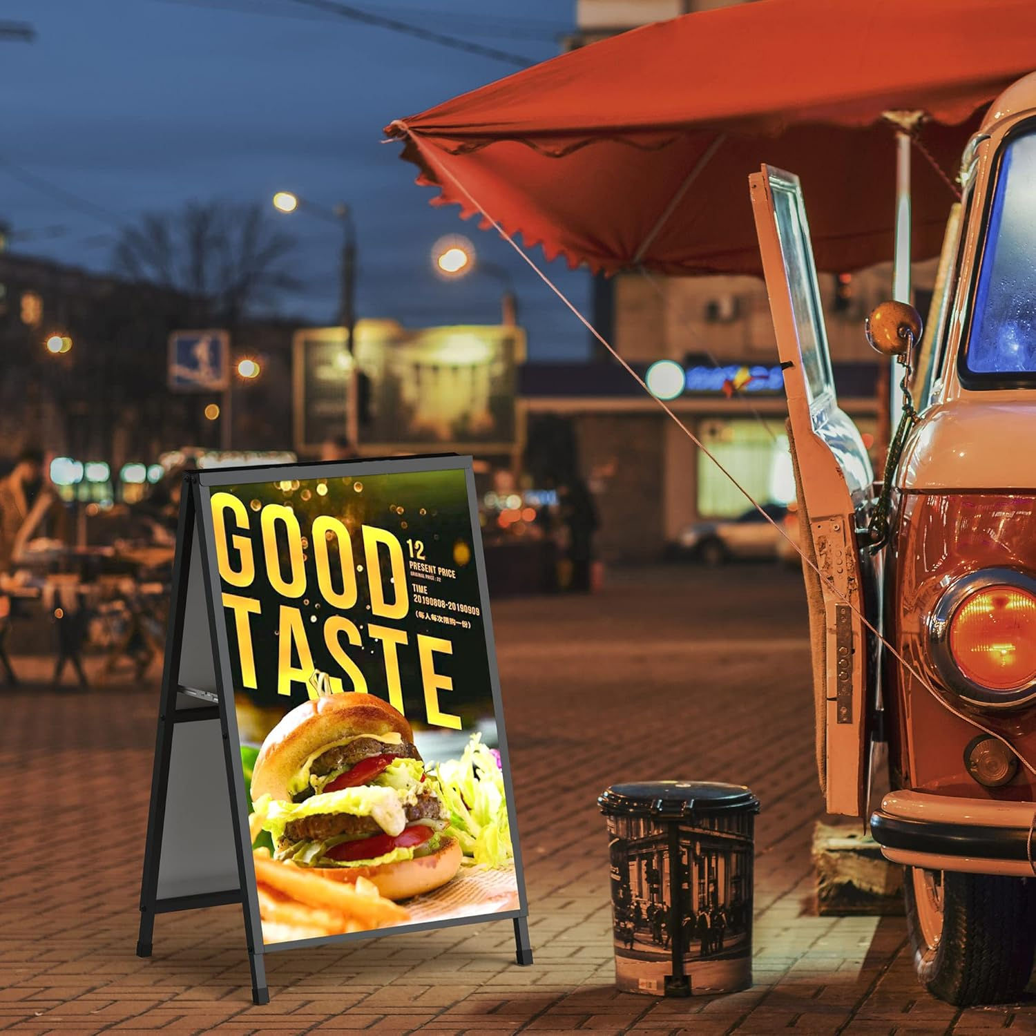 Custom 24x36 Inch A-Frame Sign Double-Sided Heavy Duty Slide-in Sidewalk Signs for Outdoor Street Advertising Poster,Kaquanfei,Custom  A-Frame Sign Double-Sided Slide-in Sidewalk Signs