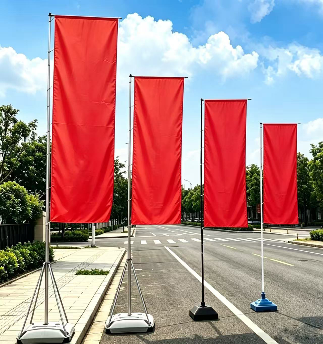 Outdoor advertising water-filled flags, 5m, 3.5m, 7m pole flags, blade flags,Kaquanfei,Outdoor advertising water-filled flags pole flags