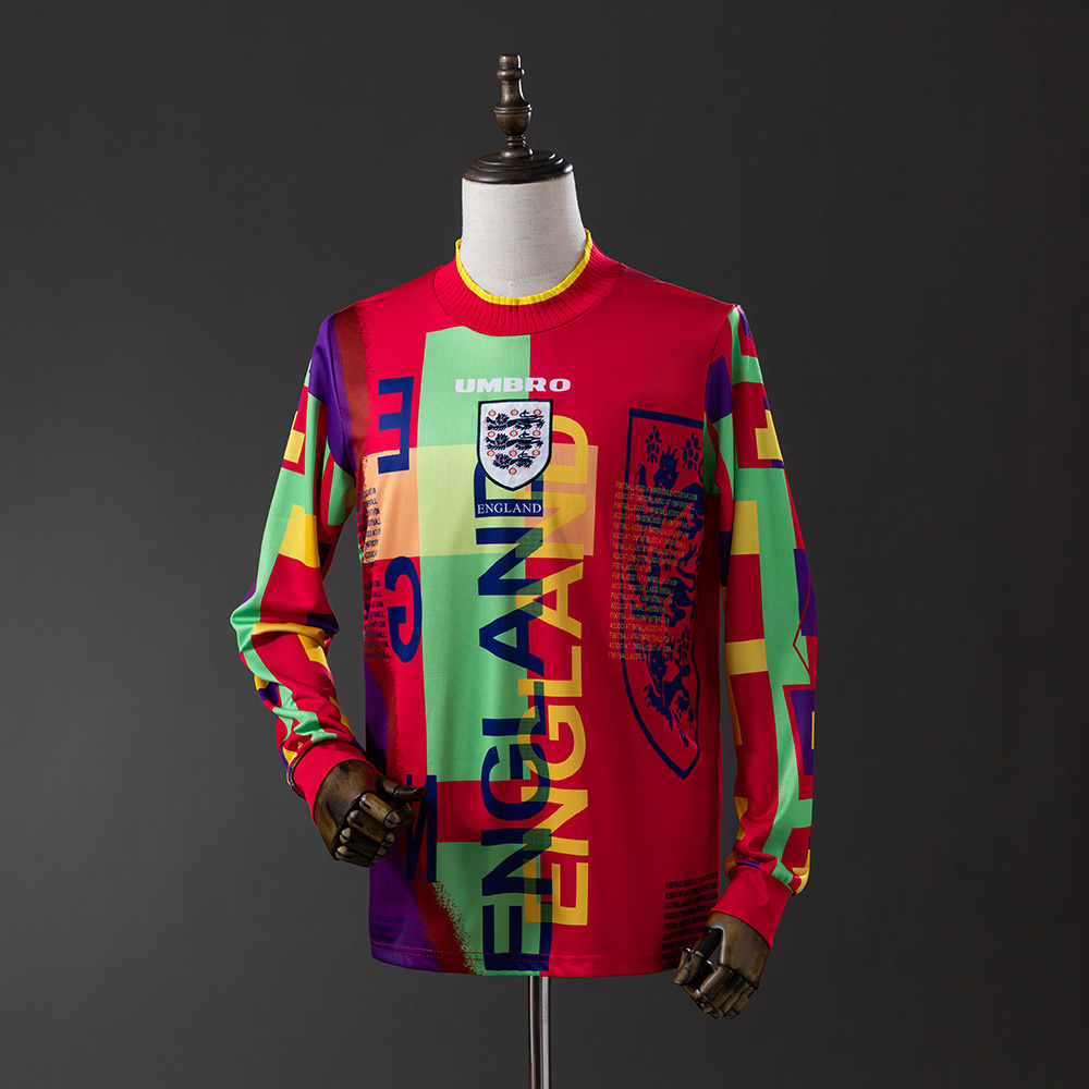 1996 England Goalkeeper Long Sleeve Jersey