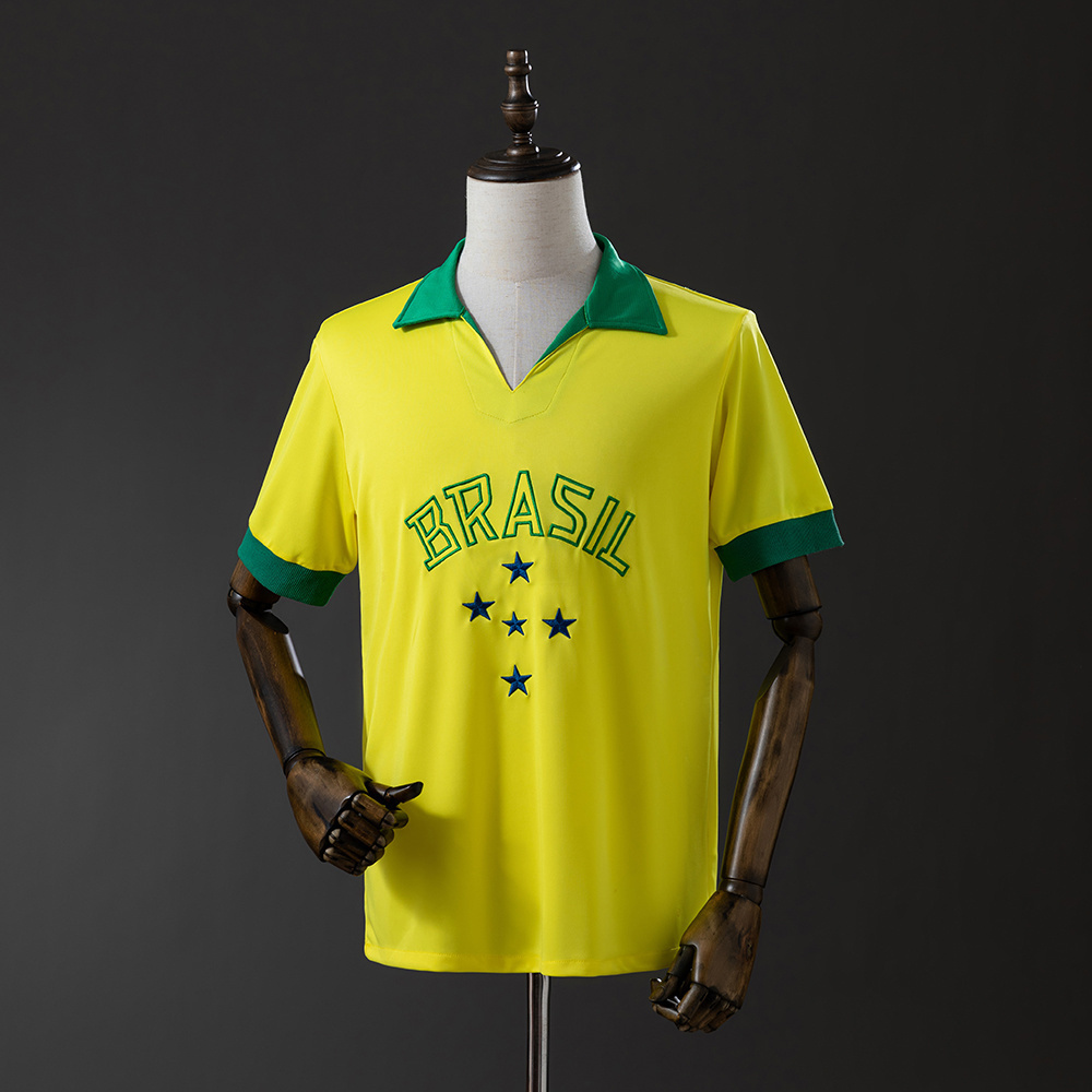 1958 Brazil Home Jersey