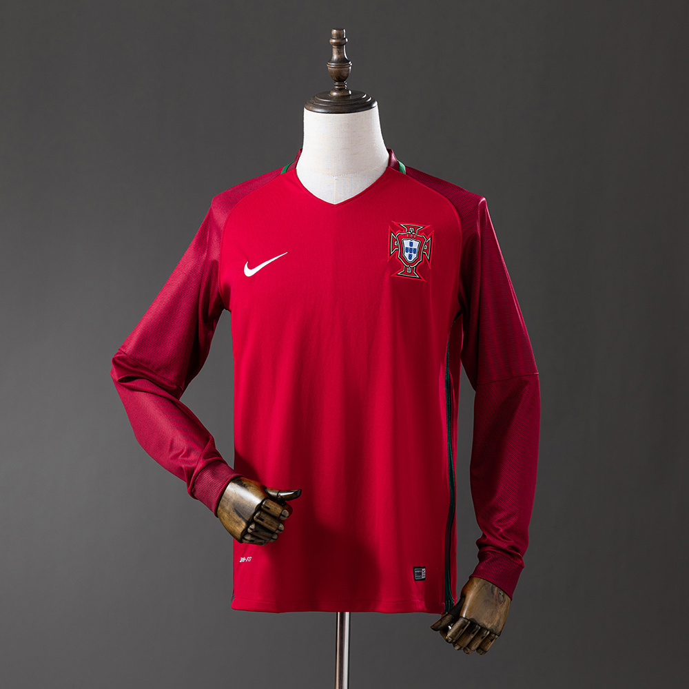 2016 Portugal Long Sleeve Home Jerrsey