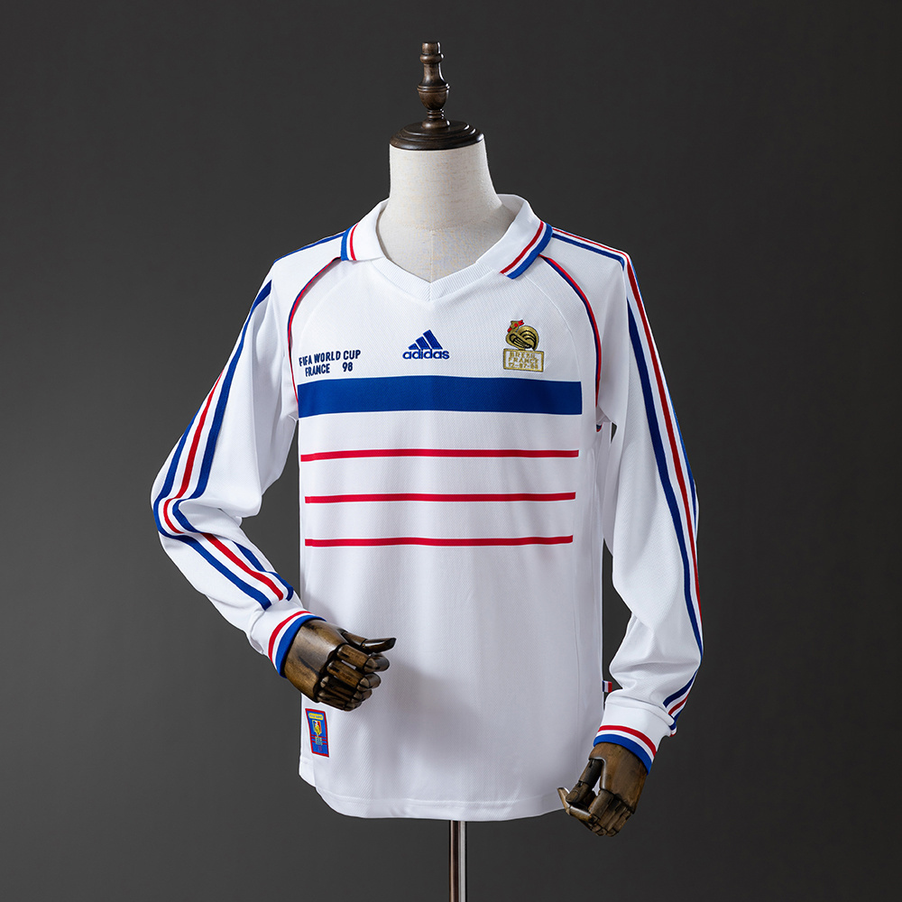 1998 World Cup France Long Sleeve Away Jersey