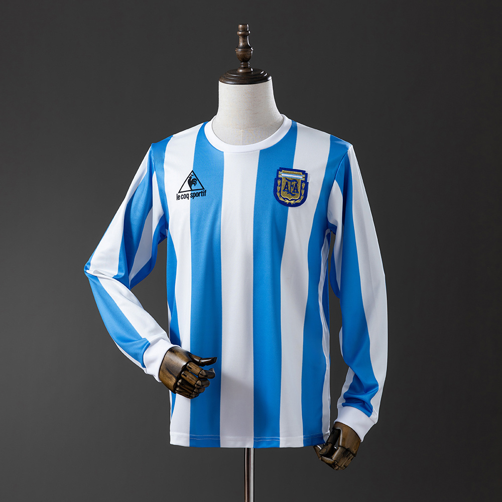 1986 Argentina Long Sleeve Home Jersey