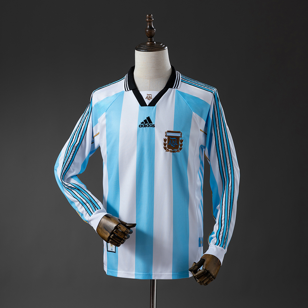 1998 Argentina Long Sleeve Home Jersey