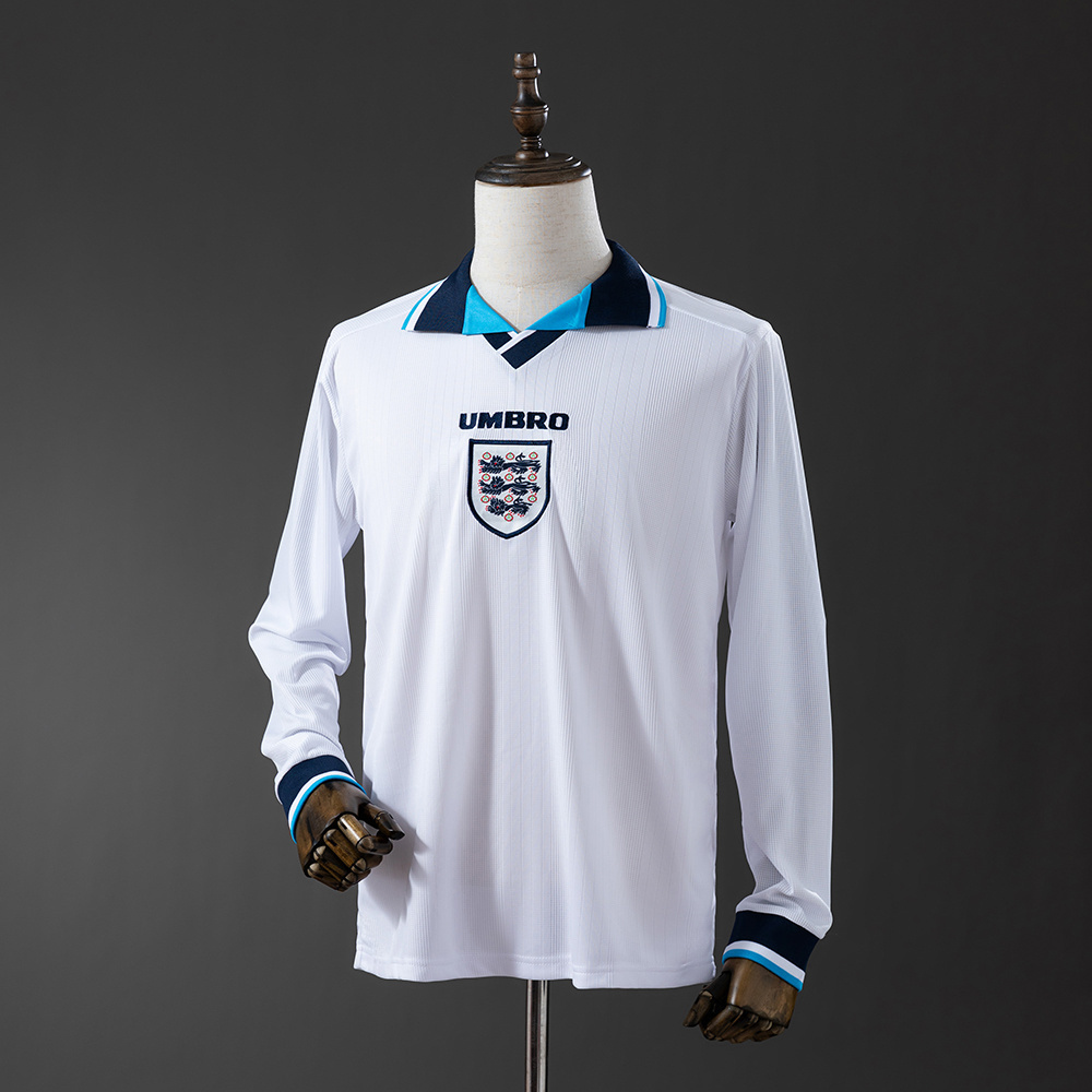 1996 England Long Sleeve Home Jersey