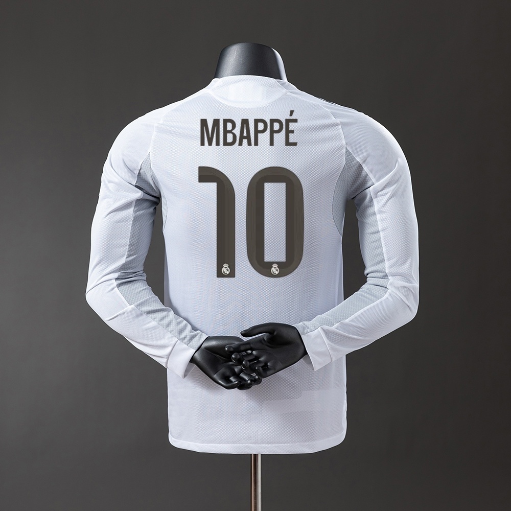 2025/26 Real Madrid Long Sleeve Home Jersey Player Version