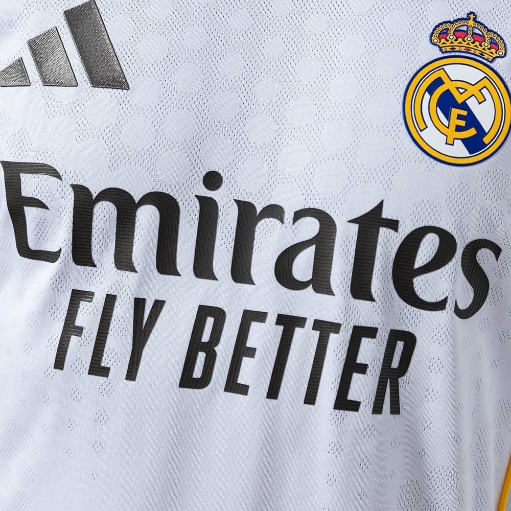 2025/26 Real Madrid Long Sleeve Home Jersey Player Version