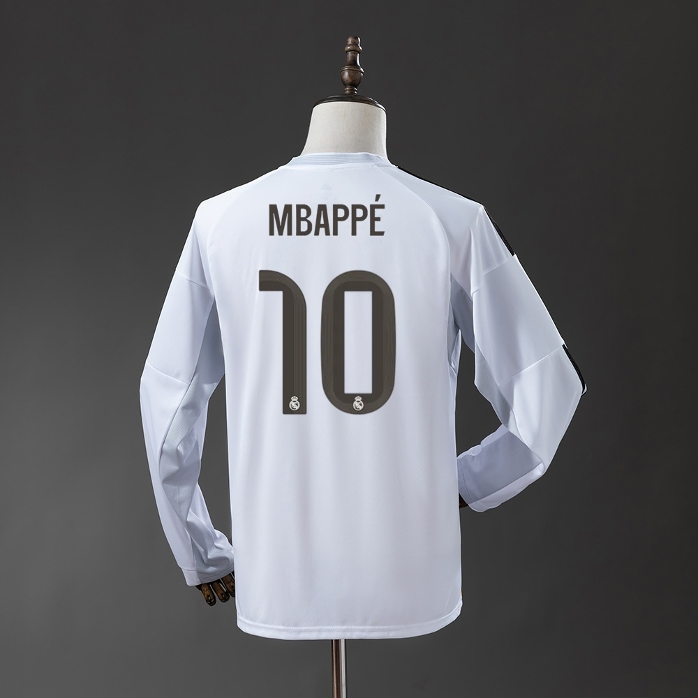 2025/26 Real Madrid Long Sleeve Home Jersey