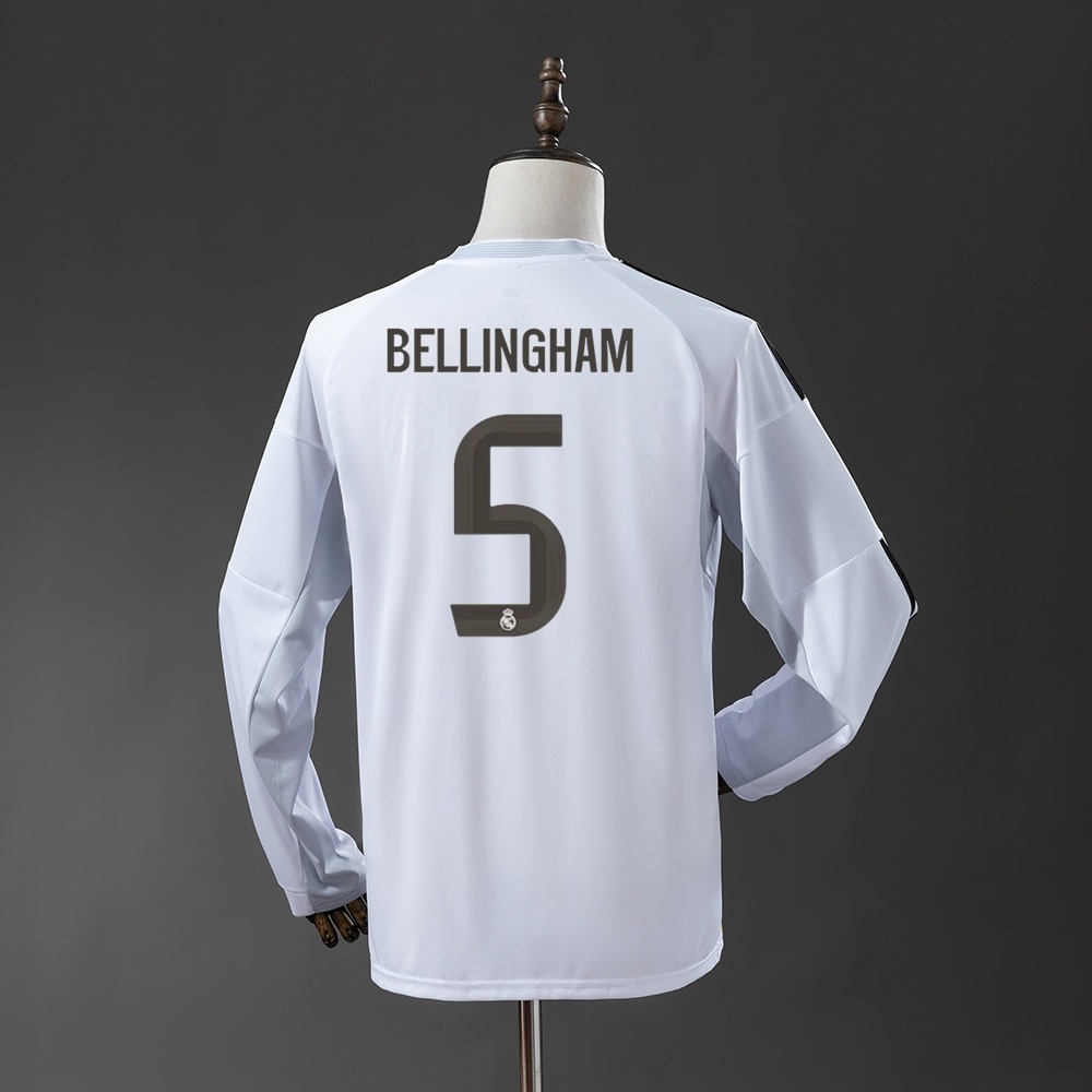 2025/26 Real Madrid Long Sleeve Home Jersey