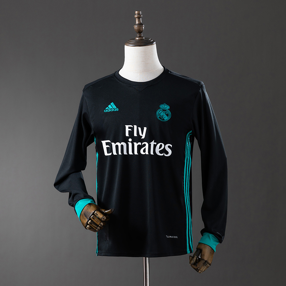 2017/18 Real Madrid Long Sleeve Away Jersey
