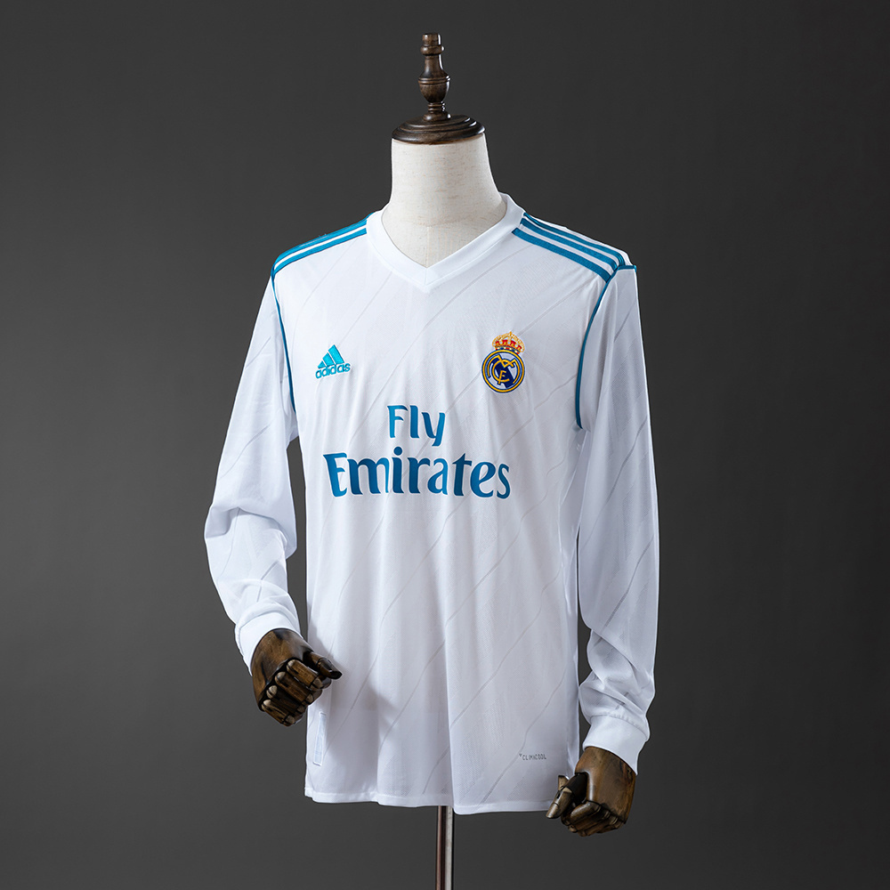 2017/18 Real Madrid Long Sleeve Home Jersey