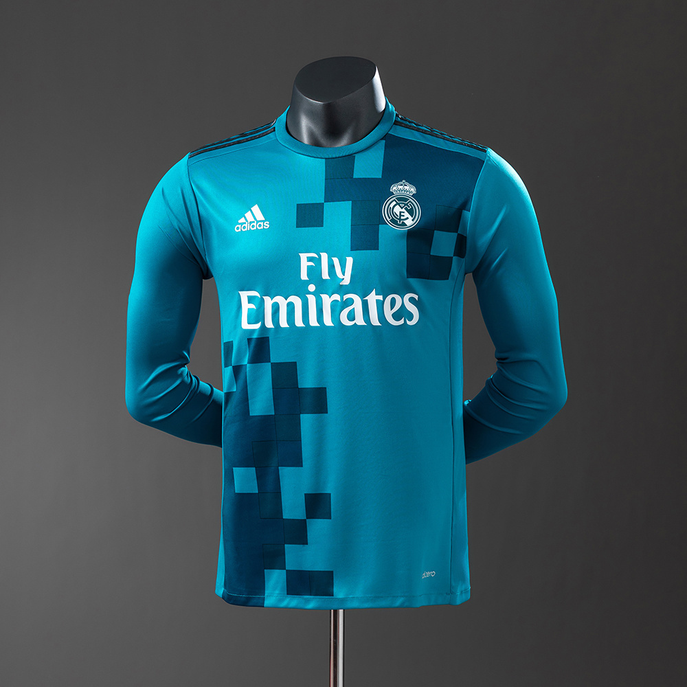 2017/18 Real Madrid Long Sleeve Third Away Jersey Player Version