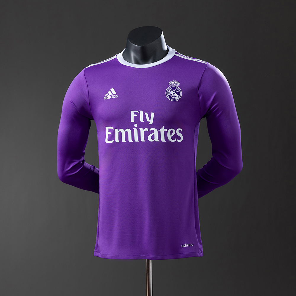 2016/17 Real Madrid Long Sleeve Away Jersey Player Version
