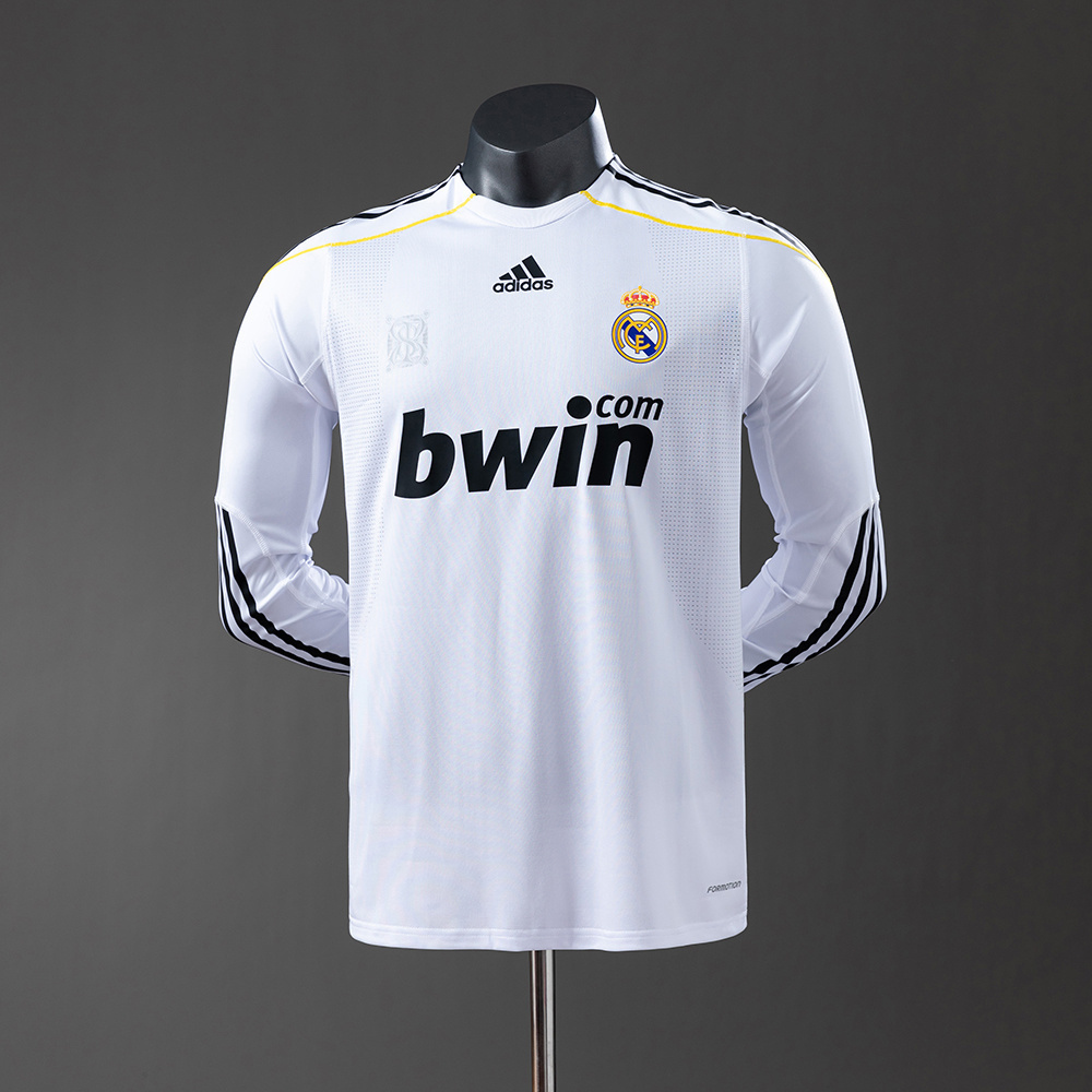 2009/10 Real Madrid Long Sleeve Home Jersey Player Version