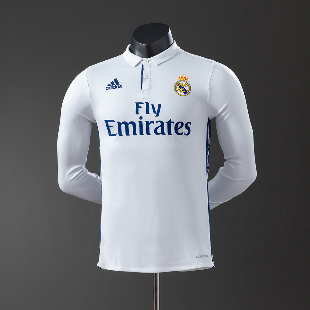 2016/17 Real Madrid Long Sleeve Home Jersey Player Version