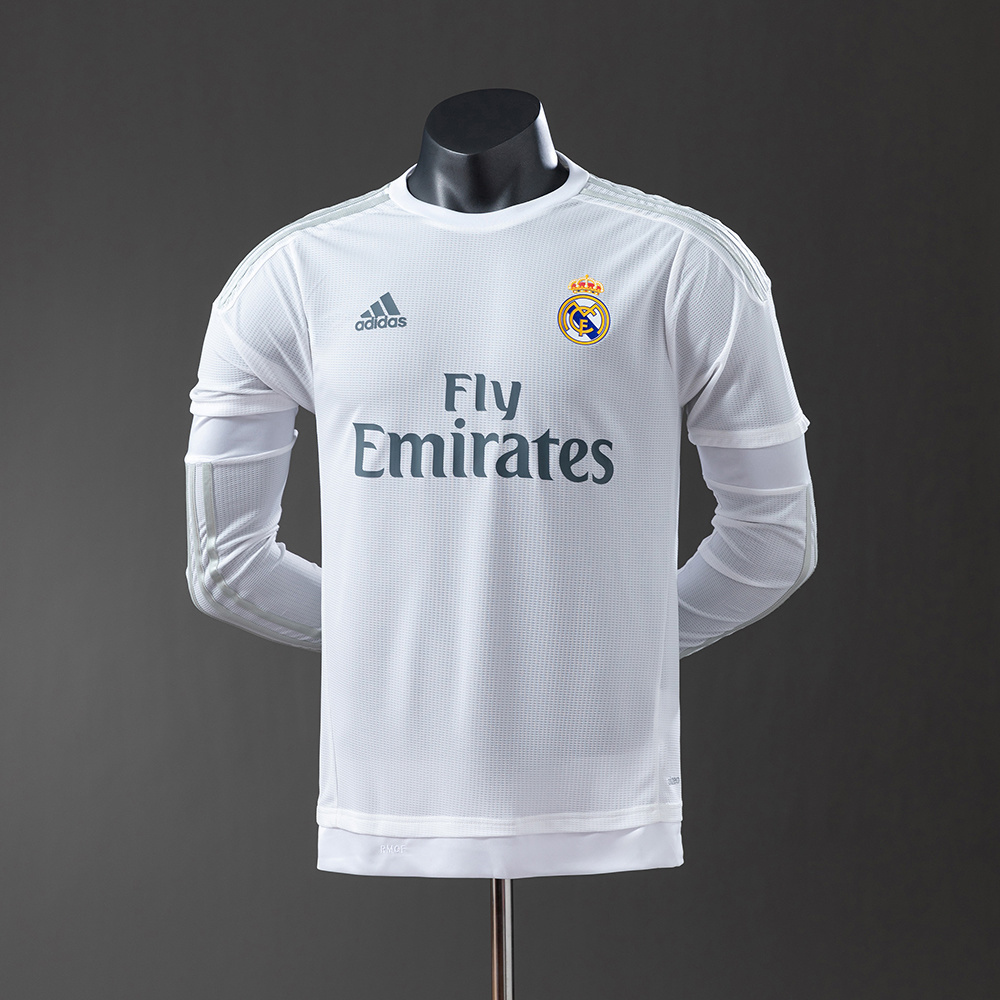 2015/16 Real Madrid Long Sleeve Home Jersey Player Version