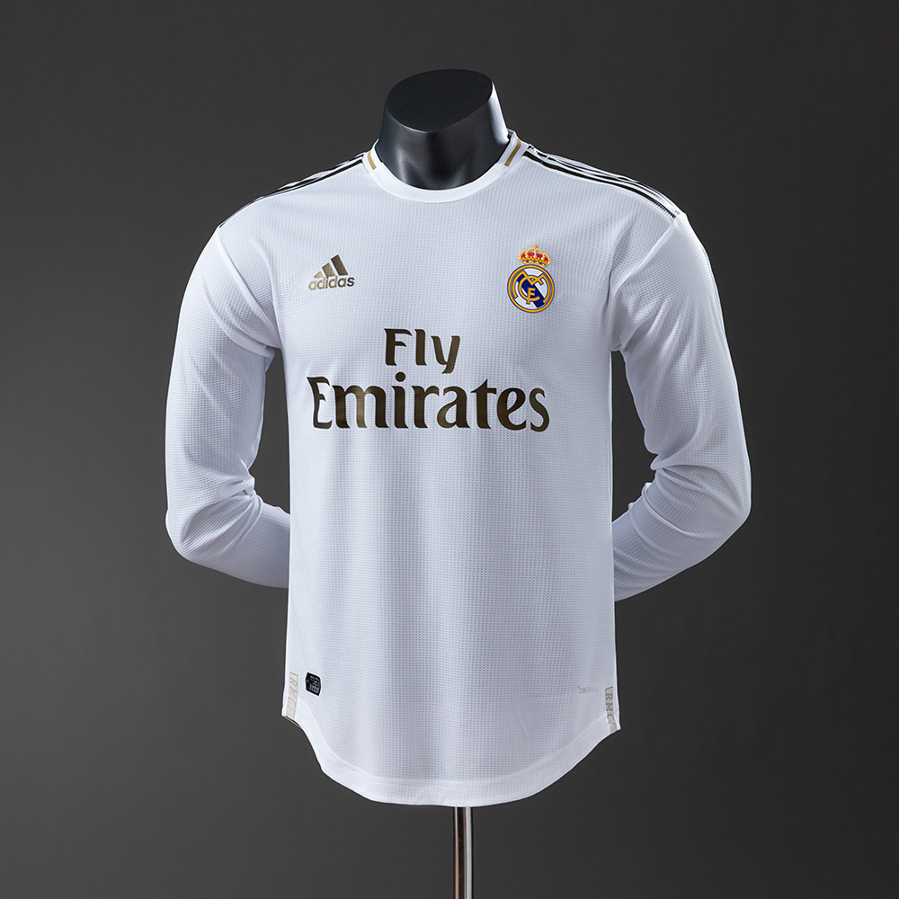 2019/20 Real Madrid Long Sleeve Home Jersey Player Version