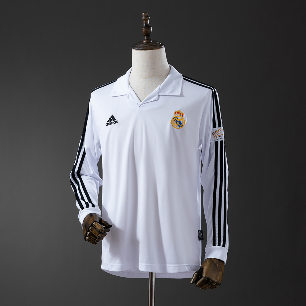 2002/03 Real Madrid Long Sleeve Home Jersey