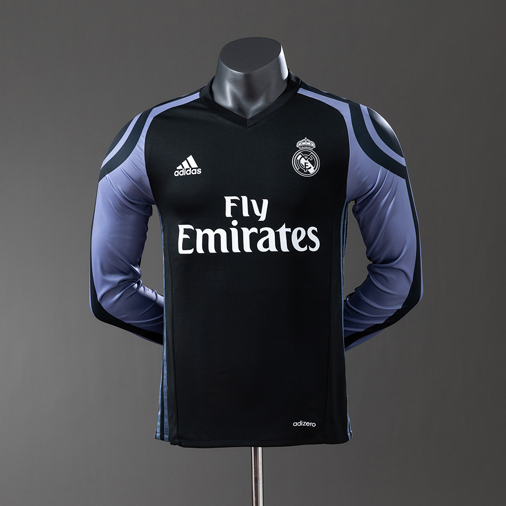 2016/17 Real Madrid Long Sleeve Third Away Jersey Player Version
