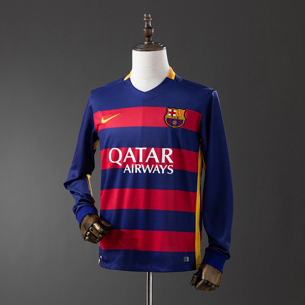 2015/16 Barcelona Long Sleeve Home Jersey
