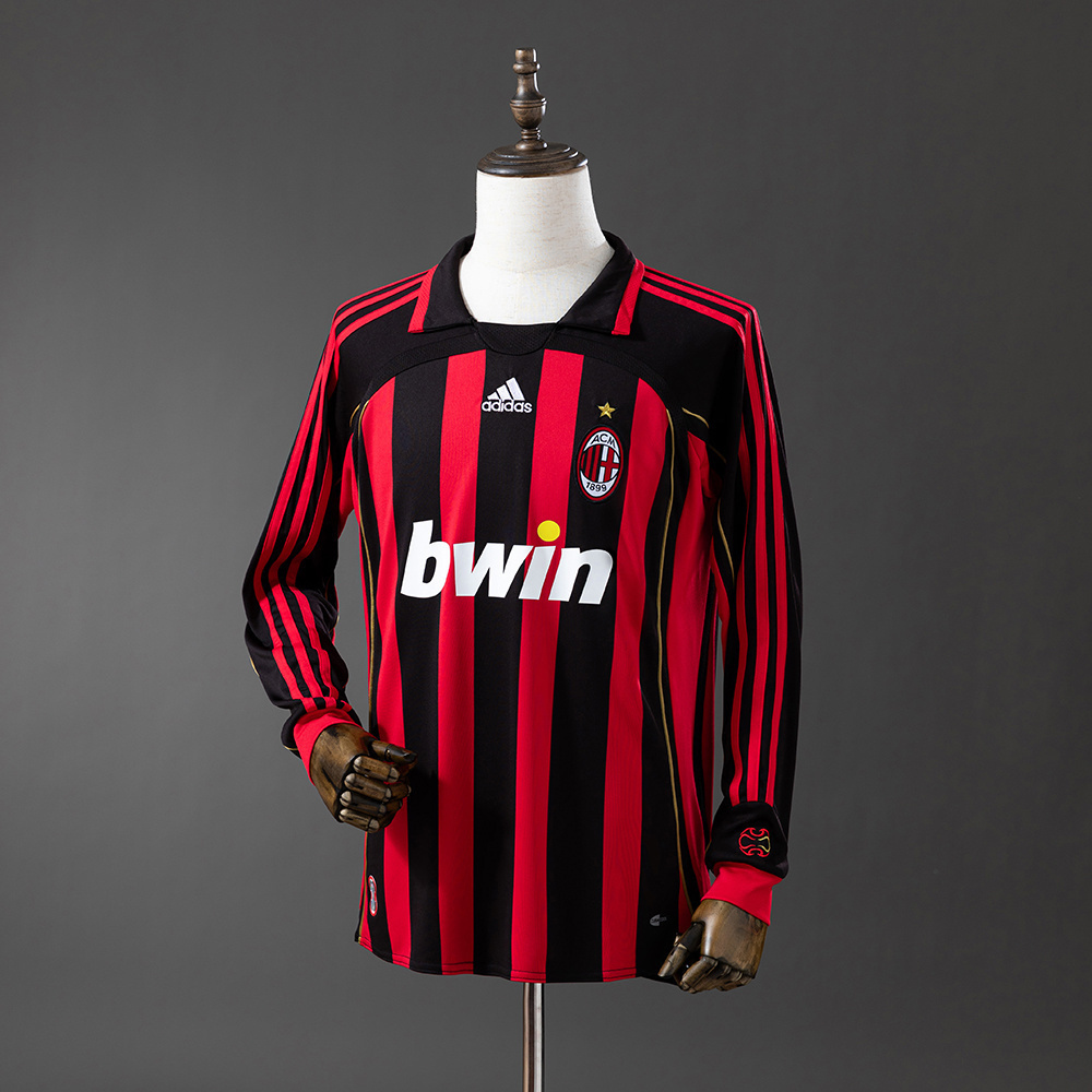 2006/07 Ac Milan Long Sleeve Home Jersey