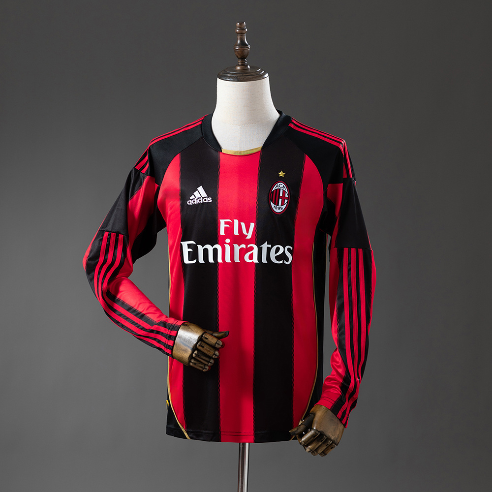 2010/11 Ac Milan Long Sleeve Home Jersey