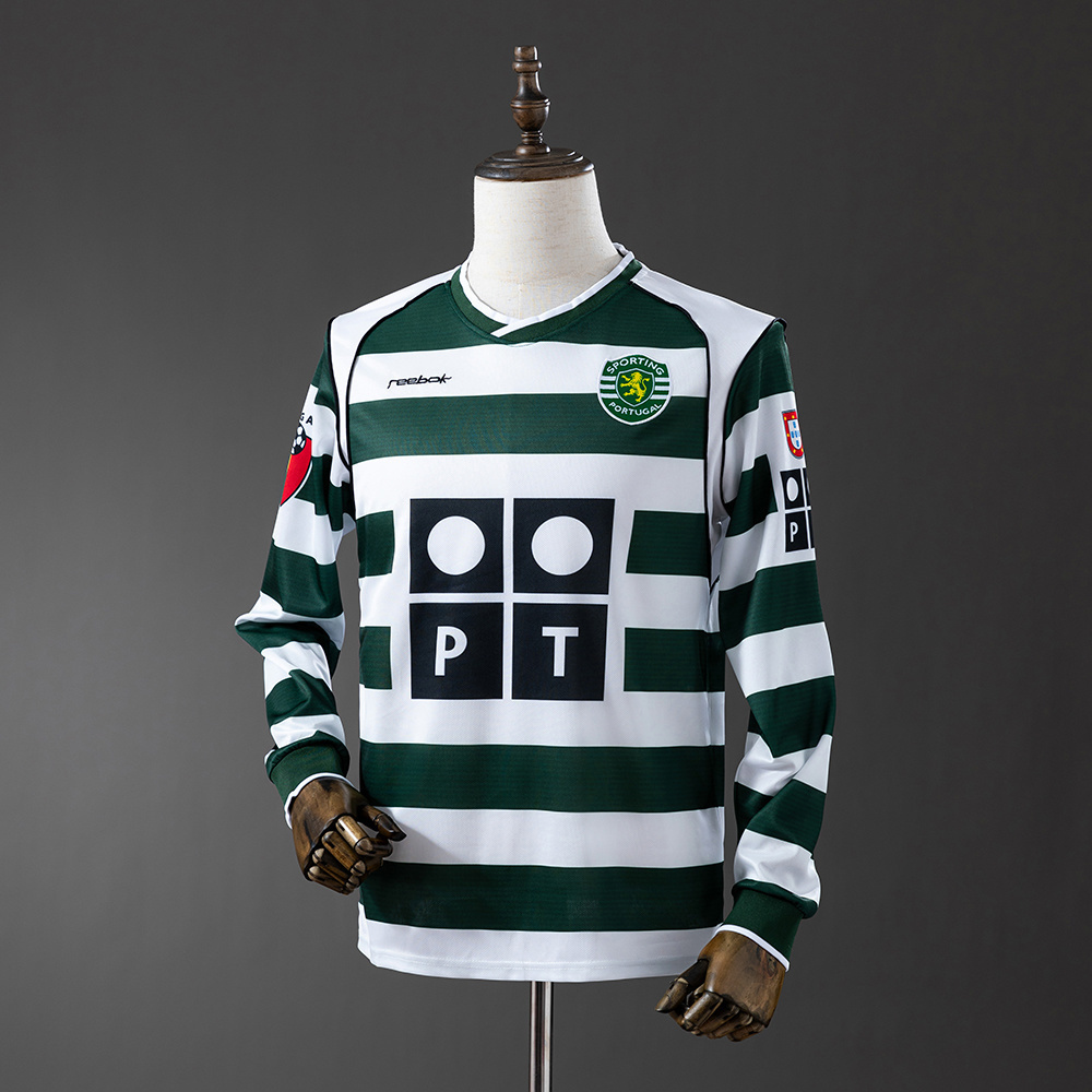 2003/04 Sporting Lisbon Long Sleeve Home Jersey