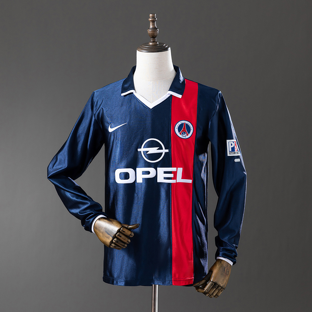 2001/02 Psg Home Long Sleeve Jersey
