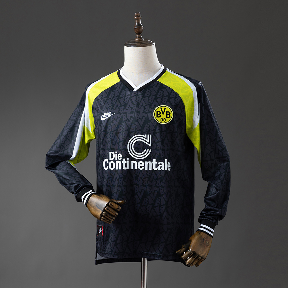 1995/96 Borussia Dortmund Away Long Sleeve Jersey