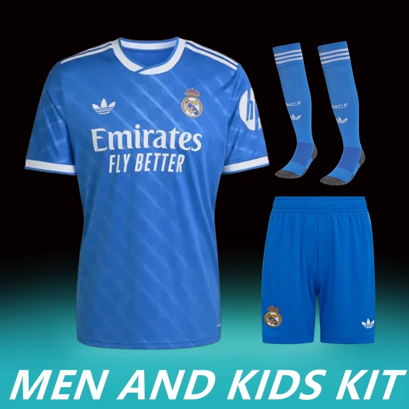 2025/26 Real Madrid Third Away Men And Kids Kit