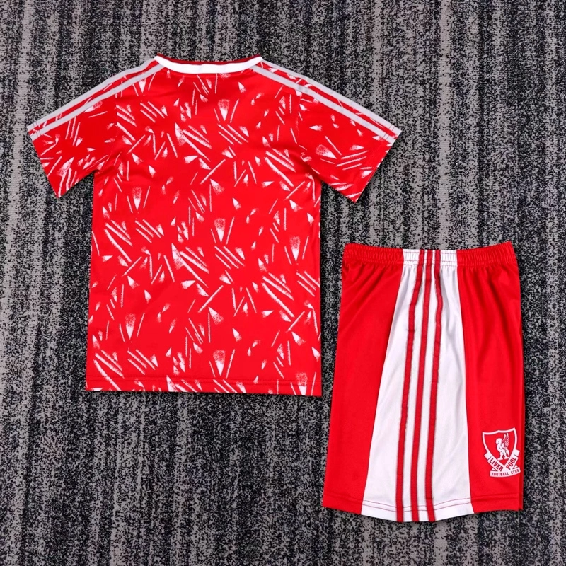 1989/91 Liverpool Home Kids Kit