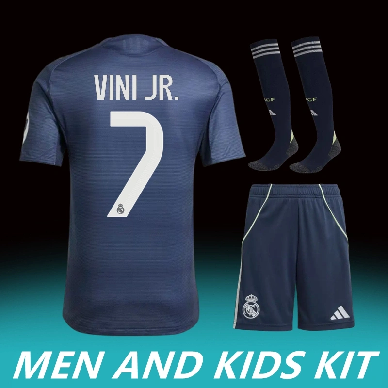 2025/26 Real Madrid Away Men And Kids Kit