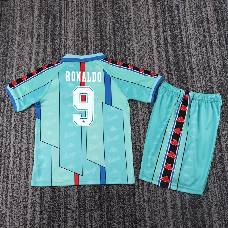 1996/97 Barcelona Away Kids Kit