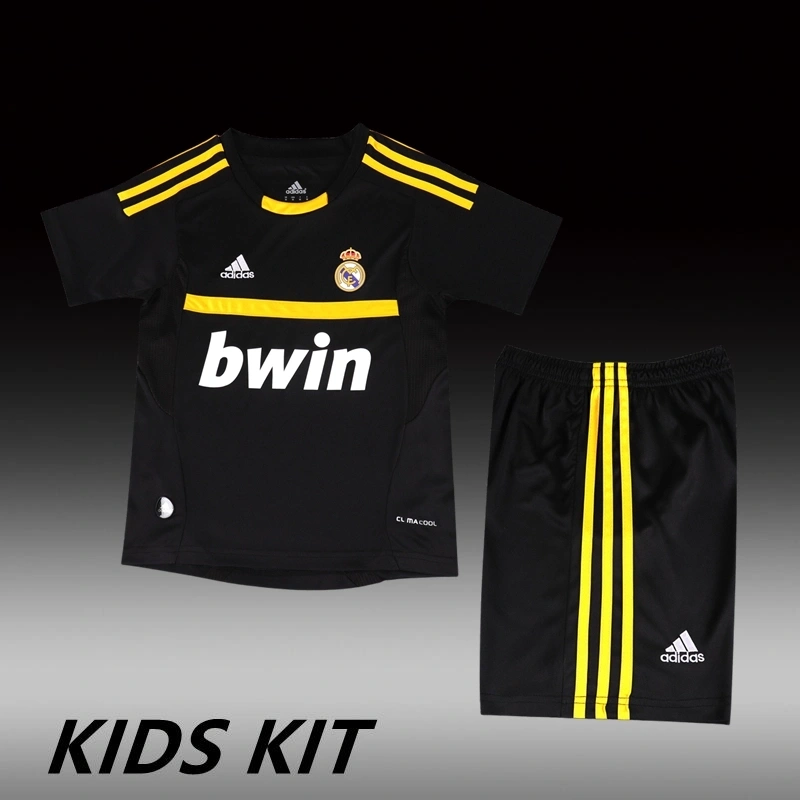 2011/12 Real Madrid Black Goalkeeper Kids Kit