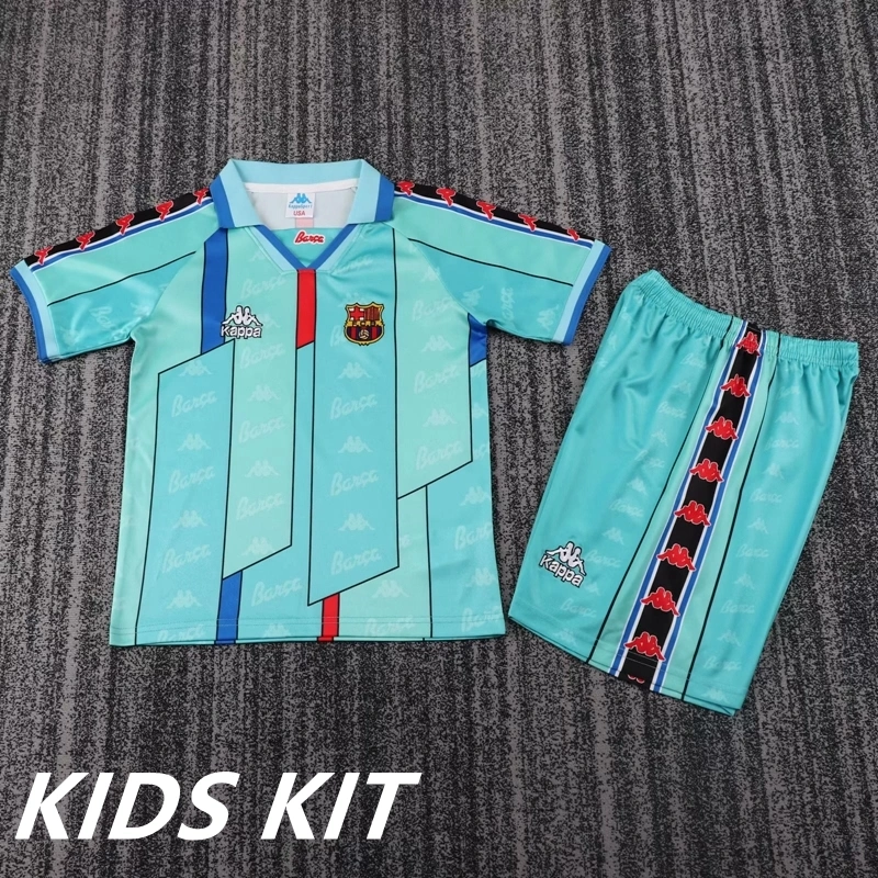 1996/97 Barcelona Away Kids Kit