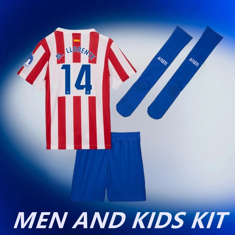 2025/26 Atlético De Madrid Home Men And Kids Kit