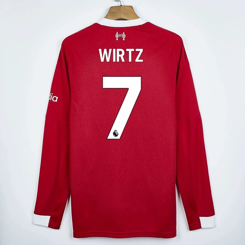2025/26 Liverpool Home Long Sleeved Jersey